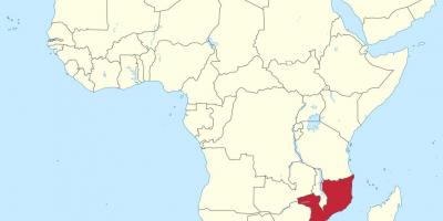 نقشہ کے موزمبیق افریقہ