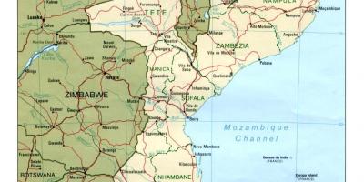 نقشہ کے موزمبیق تفصیلی نقشہ